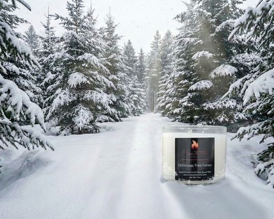 Christmas Tree Forest Candle