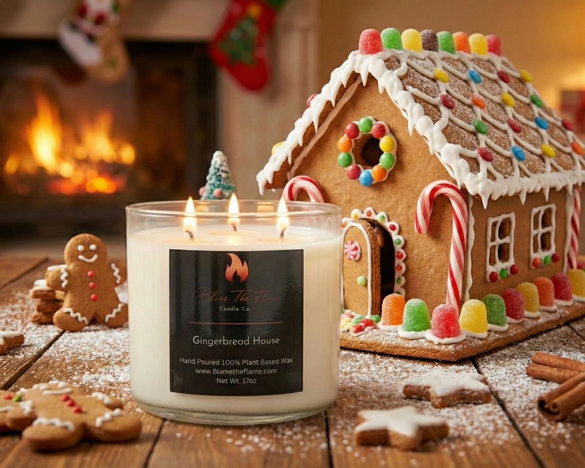 Gingerbread House Candle