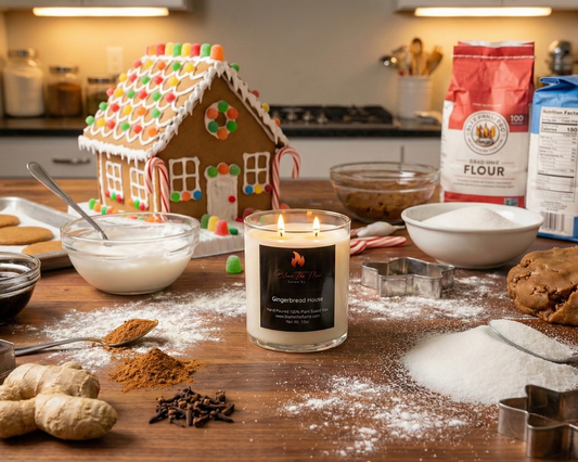 Gingerbread House Candle