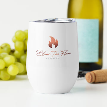 Blame The Flame Wine Tumbler